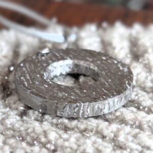 Raw crystallised timascus pendant necklace